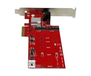 Kontroller - StarTech.com 2x M.2 NGFF SSD RAID Controller Card plus 2x SATA III Ports - PCIe - PEXM2SAT3422