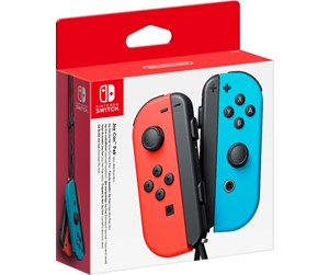 Spill - Tilbehør - Nintendo Joy-Con Controllers (Par) Neon Blå & Rød - Controller - Nintendo Switch - 2510166