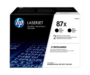 Printertilbehør blekk/toner - HP 87X / CF287XD 2-Pack - Laser toner Svart - CF287XD