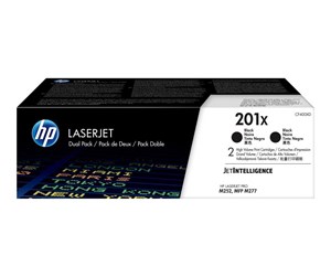 Printertilbehør blekk/toner - HP 201X / CF400XD 2-Pack High Capacity Black Toner - Laser toner Svart - CF400XD