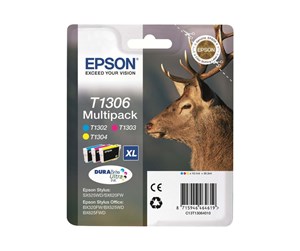 Printertilbehør blekk/toner - Epson T1306 Multipack - Blekkpatron Colour (cyan, magenta, yellow) - C13T13064022