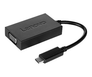 Skjermkabel - Lenovo USB C to VGA Plus Power Adapter - GX90M41953