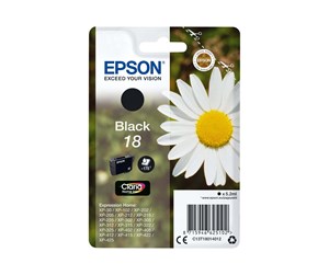 Printertilbehør blekk/toner - Epson 18 Black Ink - Blekkpatron Svart - C13T18014012