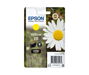 Printertilbehør blekk/toner - Epson 18 - Blekkpatron Yellow - C13T18044012