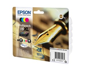 Printertilbehør blekk/toner - Epson 16XL Multipack - Blekkpatron Svart, Cyan, Magenta, Gul - C13T16364012