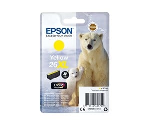 Printertilbehør blekk/toner - Epson 26XL - Blekkpatron Yellow - C13T26344012