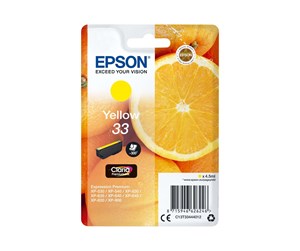 Printertilbehør blekk/toner - Epson 33 - Blekkpatron Yellow - C13T33444012