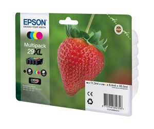 Printertilbehør blekk/toner - Epson 29XL 4-Pack (Black Yellow Cyan Magenta) - Blekkpatron Blå - C13T29964012