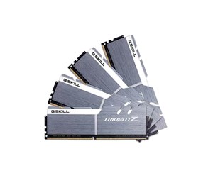 RAM - G.Skill Trident Z DDR4-3600 - 64GB - CL17 - Quad Channel (4 pcs) - Intel XMP - Sølv - F4-3600C17Q-64GTZSW