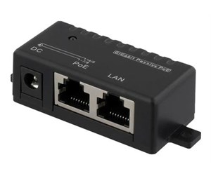 PoE-injektor - Deltaco POE-109 PoE Gigabit injector for PoE/PoE+ 1000Mbps 48V/1A black - POE-109