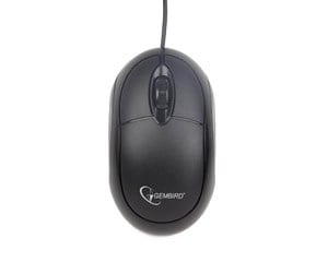 Mus - Gembird Wired optical mouse U-01 - Mus - Optisk - 3 knapper - Svart - MUS-U-01