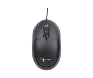 Mus - Gembird MUS-U-01 - mouse - USB - black - Mus - Optisk - 3 knapper - Svart - MUS-U-01