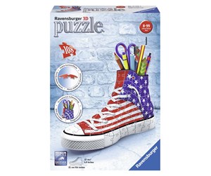 Puslespill - Ravensburger 3D puzzle-America Sneaker 3D Puslespill - 125494