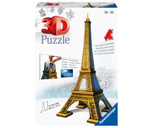 Puslespill - Ravensburger - Eiffel Tower 3D Puslespill - 12556