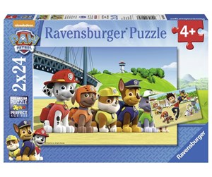 Puslespill - Ravensburger Paw Patrol Heroic Dogs 2x24p - 090648