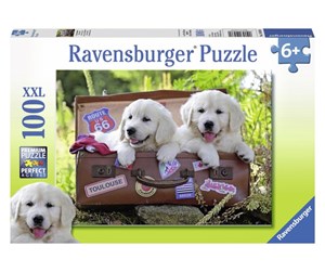 Puslespill - Ravensburger Traveling Pups - 100p - 105380