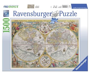 Puslespill - Ravensburger World Map 1594 - 1500p - 163816