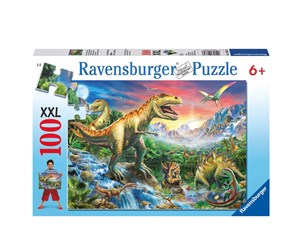 Puslespill - Ravensburger At the dinosaurs 100pcs. XXL - 106653