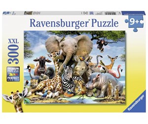 Puslespill - Ravensburger African Friends 300p - 130757