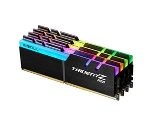 RAM - G.Skill Trident Z RGB DDR4-2400 - 32GB - CL15 - Quad Channel (4 pcs) - Intel XMP - Svart med RGB - F4-2400C15Q-32GTZR