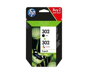 Printertilbehør blekk/toner - HP 302 / X4D37AE 2-Pack Black and Color Ink - Blekkpatron Fargebasert tricolor - X4D37AE