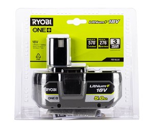 Batterier & Ladere - Ryobi 18V 5.0 Ah Lithium+ Battery RB18L50 - 5133002433