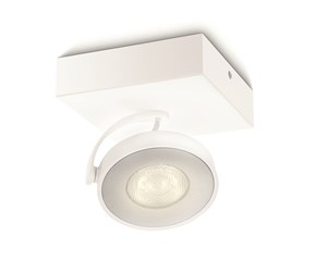 Lamper - Philips CLOCKWORK single spot white 1x4.5W SELV - 915005306201