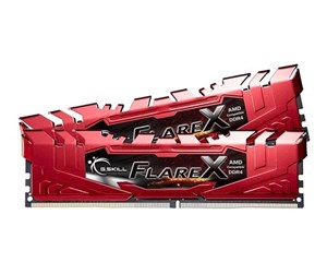 RAM - G.Skill Flare X DDR4-2400 - 32GB - CL15 - Dual Channel (2 pcs) - AMD EXPO - Rød - F4-2400C15D-32GFXR