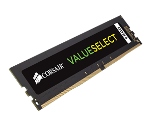 RAM - Corsair Value Select DDR4-2400 - 8GB - CL16 - Single Channel (1 pcs) - Svart - CMV8GX4M1A2400C16