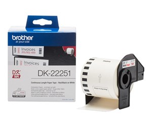 Papir, Fotopapir & Etiketter - Brother DK22251 Continuous Paper Roll 62mm x 15.24m - DK22251