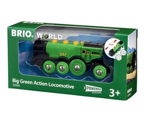 Figurer - Brio Big Green Action Locomotive - 33593