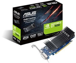 Grafikkort - ASUS GeForce GT 1030 Silent Low Profile - 2GB GDDR5 RAM - Grafikkort - 90YV0AT0-M0NA00