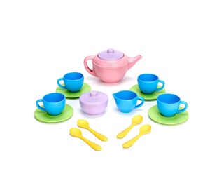 Lekekjøkken & Utstyr - Green Toys Tea Set - GTTEA01R