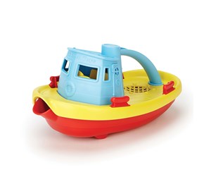 Babyleker - Green Toys Tugboat - Blue / Yellow - GTTUG01RB