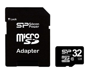 Minnekort - Silicon Power - flash memory card - 32 GB - microSDHC - SP032GBSTH010V10-SP