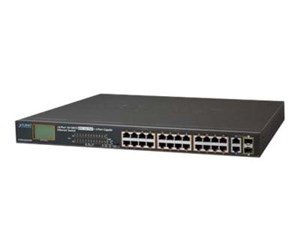 Switch/splitter - PLANET FGSW-2622VHP - switch - 24 ports - unmanaged - rack-mountable - FGSW-2622VHP