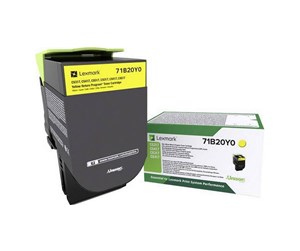 Printertilbehør blekk/toner - Lexmark 71B20Y0 / Yellow Return Program Toner - Laser toner Yellow - 71B20Y0