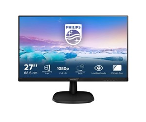 Skjerm - 27" Philips V-line 273V7QDSB - 1920x1080 - 60Hz - IPS - 273V7QDSB/00