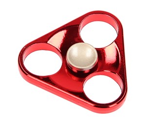 Gadget - Fidget Spinner Metal HQ - Triangle Red - 2420520F