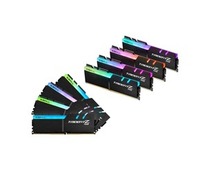 RAM - G.Skill Trident Z RGB DDR4-2400 - 128GB - CL15 - Octa Channel (8 pcs) - Intel XMP - Svart med RGB - F4-2400C15Q2-128GTZR