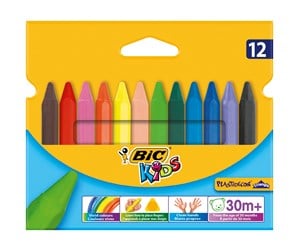 Skrive- & Tegneverktøy - BIC Kids Plastidecor Triangle, fargestifter - assorterte farger, 12-pk - 829773