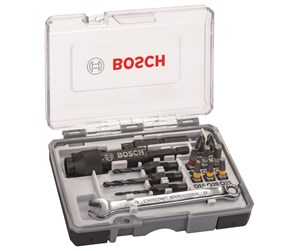 Bormaskin & Bits - Bosch 20-delers skrubitssett Drill&Drive PH2; PH2; PZ2; SL5; H4; H5; T15; T20; T25 - 2607002786