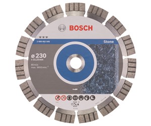 Vinkelsliper - Bosch Diamantkappeskive Best for Stone 230 x 22,23 x 2,4 x 15 mm - 2608602645