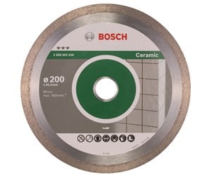 Vinkelsliper - Bosch Diamantkappeskive Best for Ceramic 200 x 25,40 x 2,2 x 10 mm - 2608602636