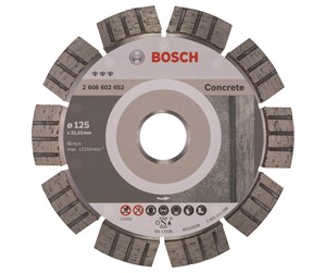 Vinkelsliper - Bosch Diamantkappeskive Best for Concrete 125 x 22,23 x 2,2 x 12 mm - 2608602652