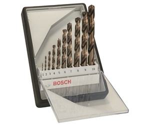 Bormaskin & Bits - Bosch 10-delers Robust Line metallbor-sett HSS-Co 1; 2; 3; 4; 5; 6; 7; 8; 9; 10 mm - 2607019925