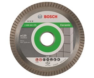 Vinkelsliper - Bosch Diamantkappeskive Best for Ceramic Extra-Clean Turbo 125 x 22,23 x 1,4 x 7 mm - 2608602479