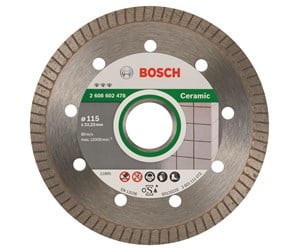 Vinkelsliper - Bosch Diamantkappeskive Best for Ceramic Extra-Clean Turbo 115 x 22,23 x 1,4 x 7 mm - 2608602478