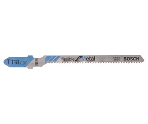 Stikksag - Bosch Stikksagblad T 118 EOF Flexible for Metal - 2608634237