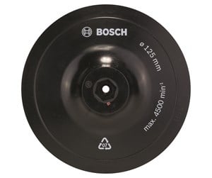 Verktøy - Bosch Tallerken med borrelås 125 mm, 8 mm - 1609200154